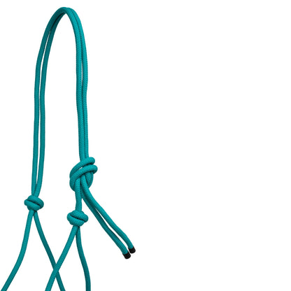Cabezada cuerda anudada decoraciones Navajo con ramal Pool's - Turquesa