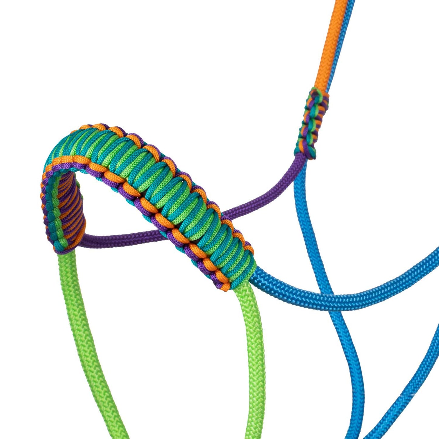 Cabezada trenzada con decoraciones Pool's - Rainbow