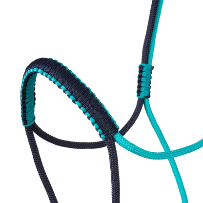 Cabezada trenzada con decoraciones Pool's - Teal/Nv