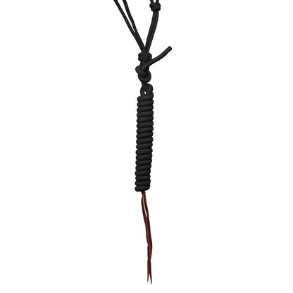 Cabezada de cuerda con decoraciones de cuentas con ramal Pool's - Negro