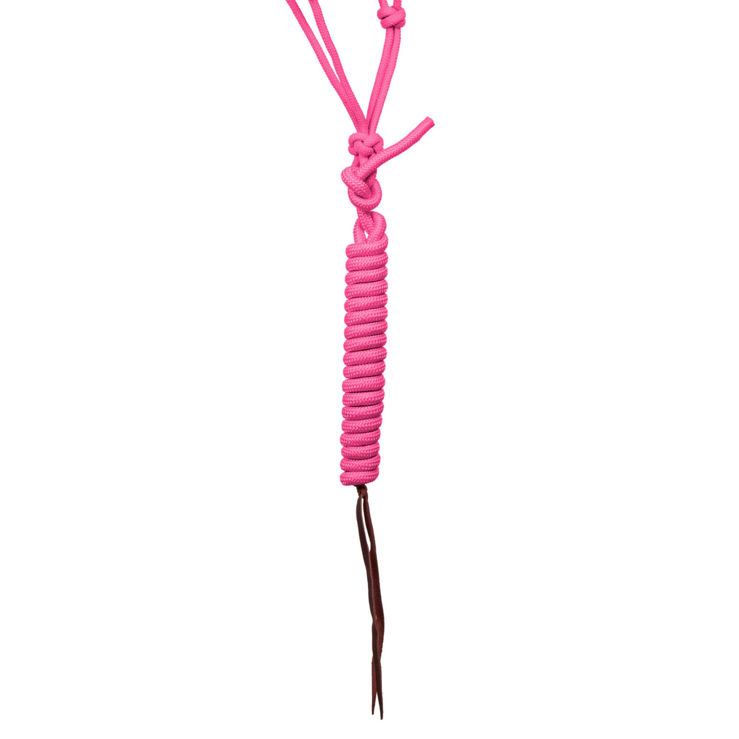 Cabezada de cuerda con decoraciones de cuentas con ramal Pool's - Hot Pink