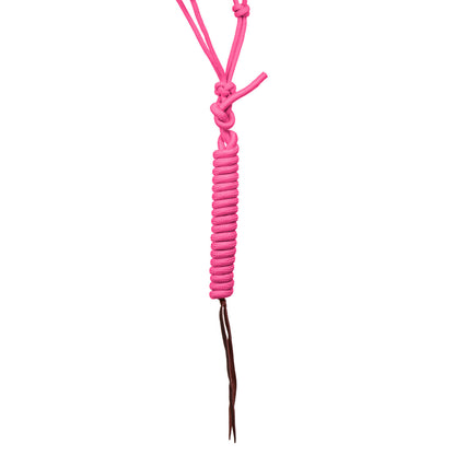 Cabezada de cuerda con decoraciones de cuentas con ramal Pool's - Hot Pink