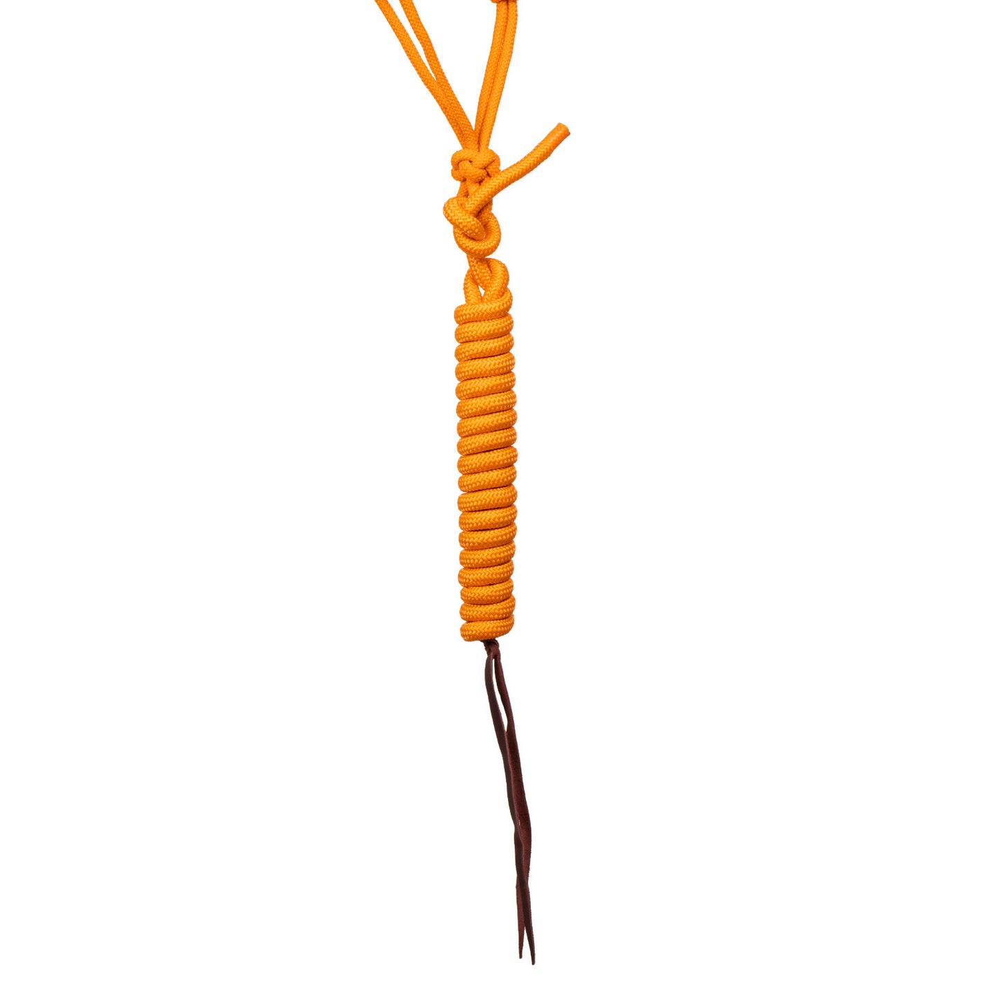 Cabezada de cuerda con decoraciones de cuentas con ramal Pool's - Naranja
