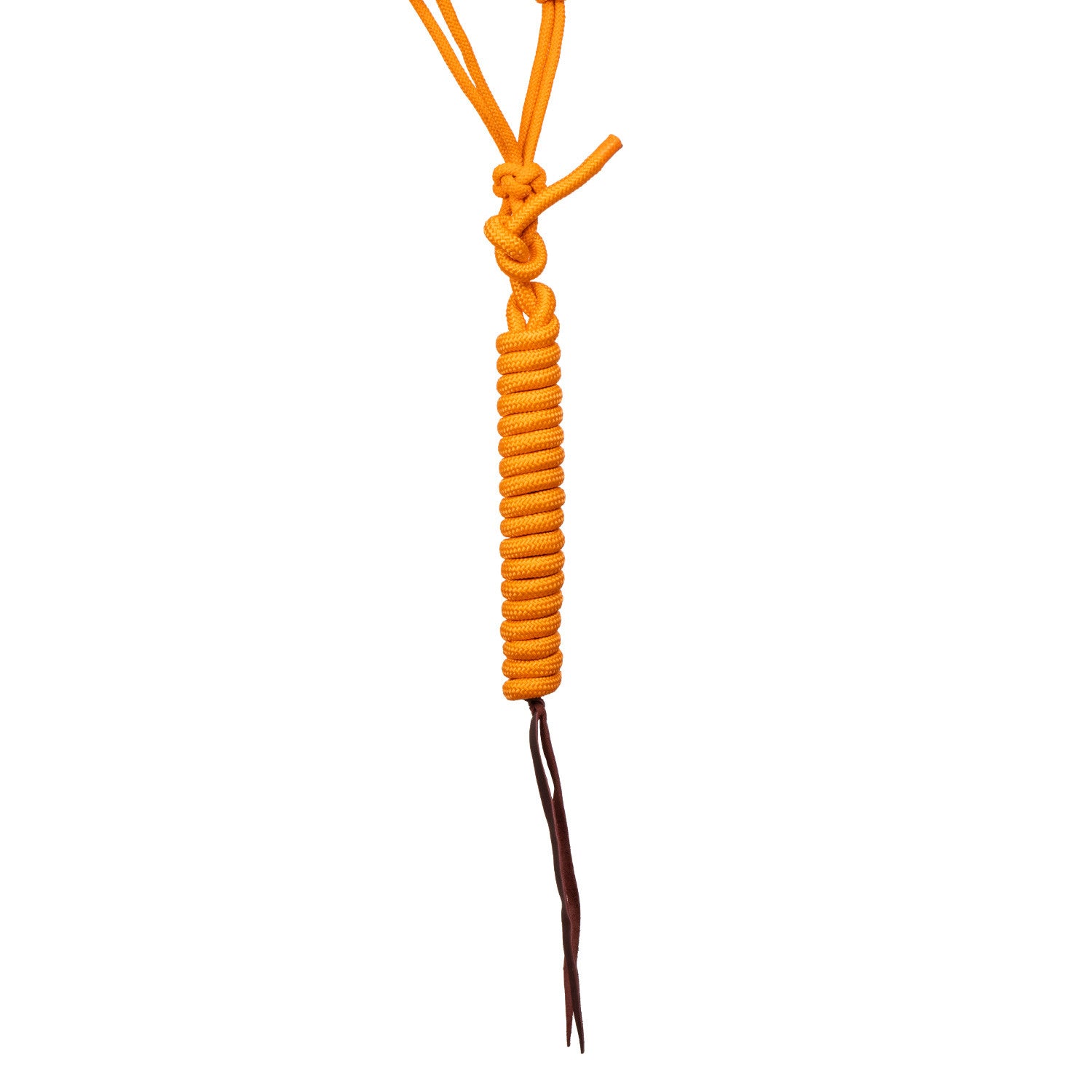 Cabezada de cuerda con decoraciones de cuentas con ramal Pool's - Naranja