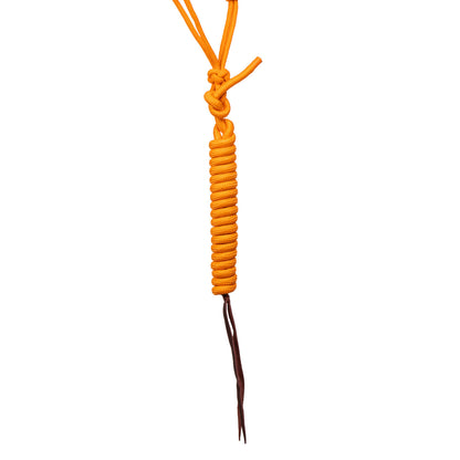 Cabezada de cuerda con decoraciones de cuentas con ramal Pool's - Naranja
