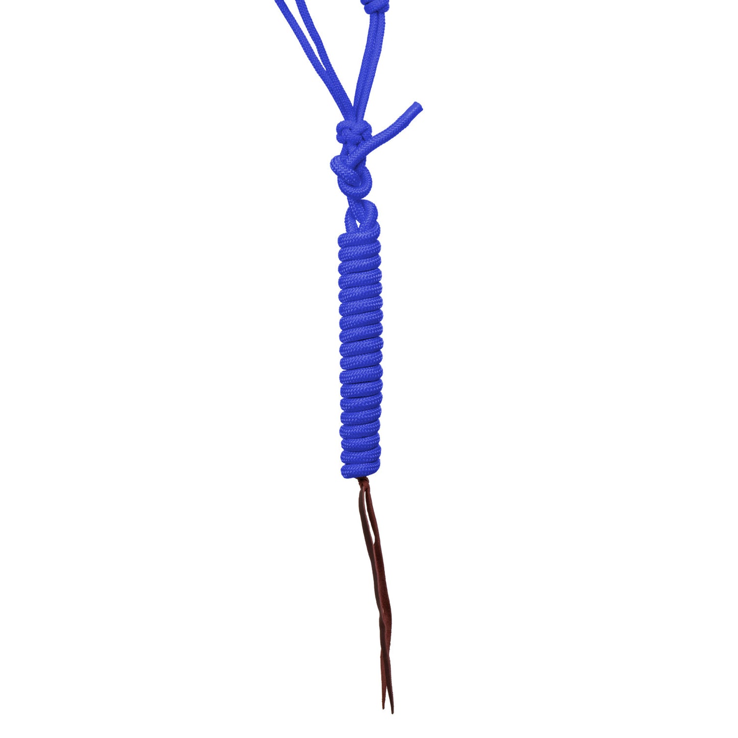 Cabezada de cuerda con decoraciones de cuentas con ramal Pool's - Azul royal