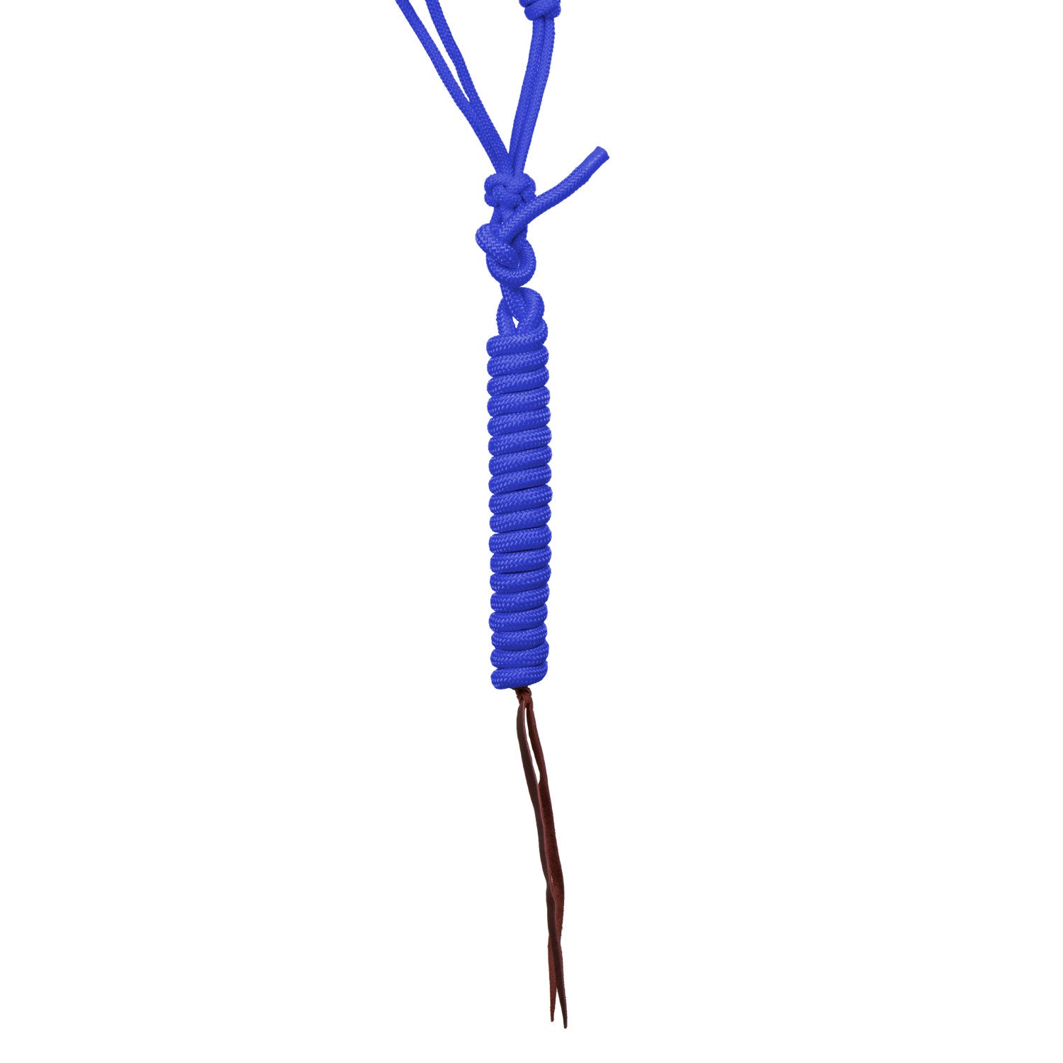 Cabezada de cuerda con decoraciones de cuentas con ramal Pool's - Azul royal