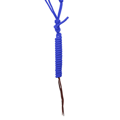 Cabezada de cuerda con decoraciones de cuentas con ramal Pool's - Azul royal