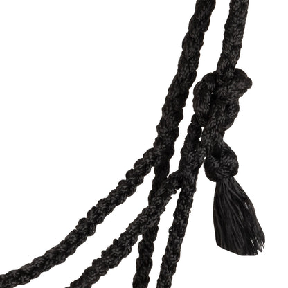 Cabezada de cuerda de mohair con diseño de diamante Pool's - Black/Grey