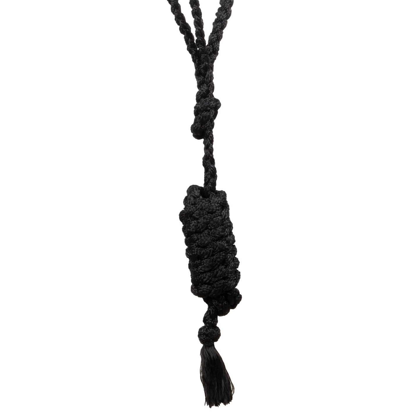 Cabezada de cuerda de mohair con diseño de diamante Pool's - Black/Grey