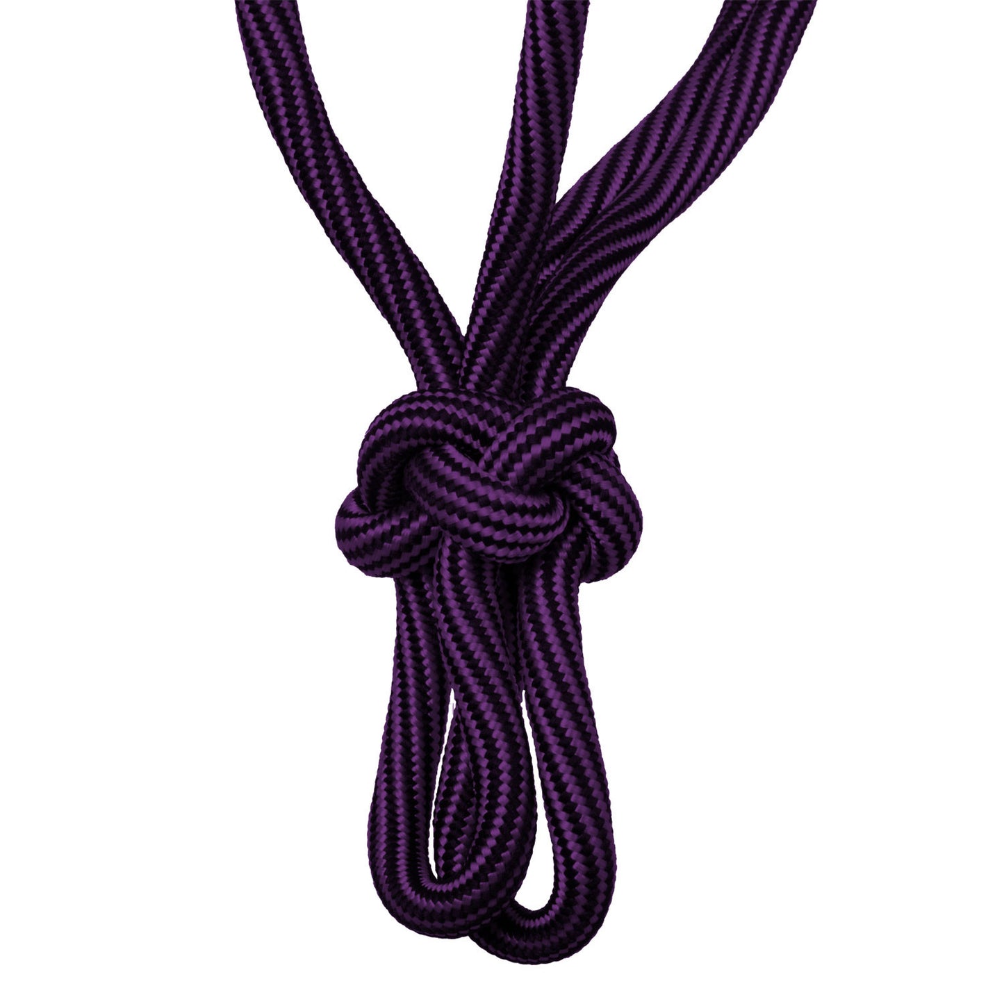 Cabezada de cuerda anudada ajustable Pool's - Purple/Black