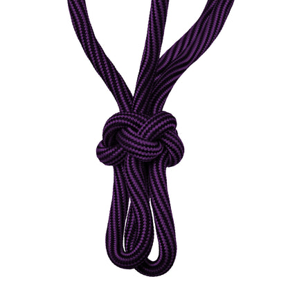Cabezada de cuerda anudada ajustable Pool's - Purple/Black