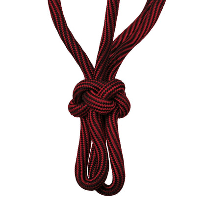 Cabezada de cuerda anudada ajustable Pool's - Red/Black