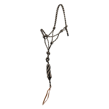 Cabezada de cuerda anudada con correa Pool's - Beige/Black