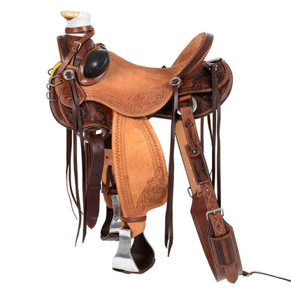 Silla wade western apache con cinchuelo trasero Pool's - Chestnut/Natural