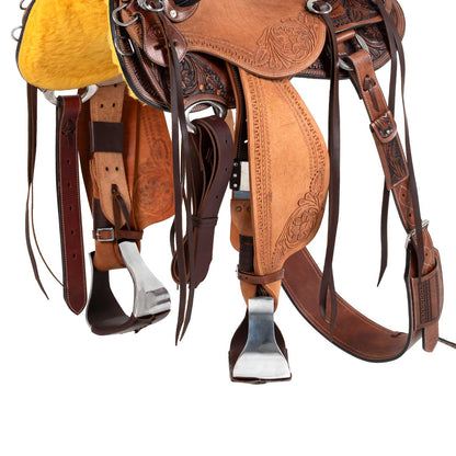 Silla wade western apache con cinchuelo trasero Pool's - Chestnut/Natural
