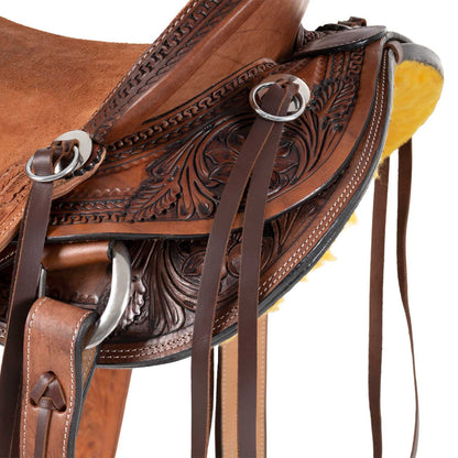 Silla wade western apache con cinchuelo trasero Pool's - Chestnut/Natural