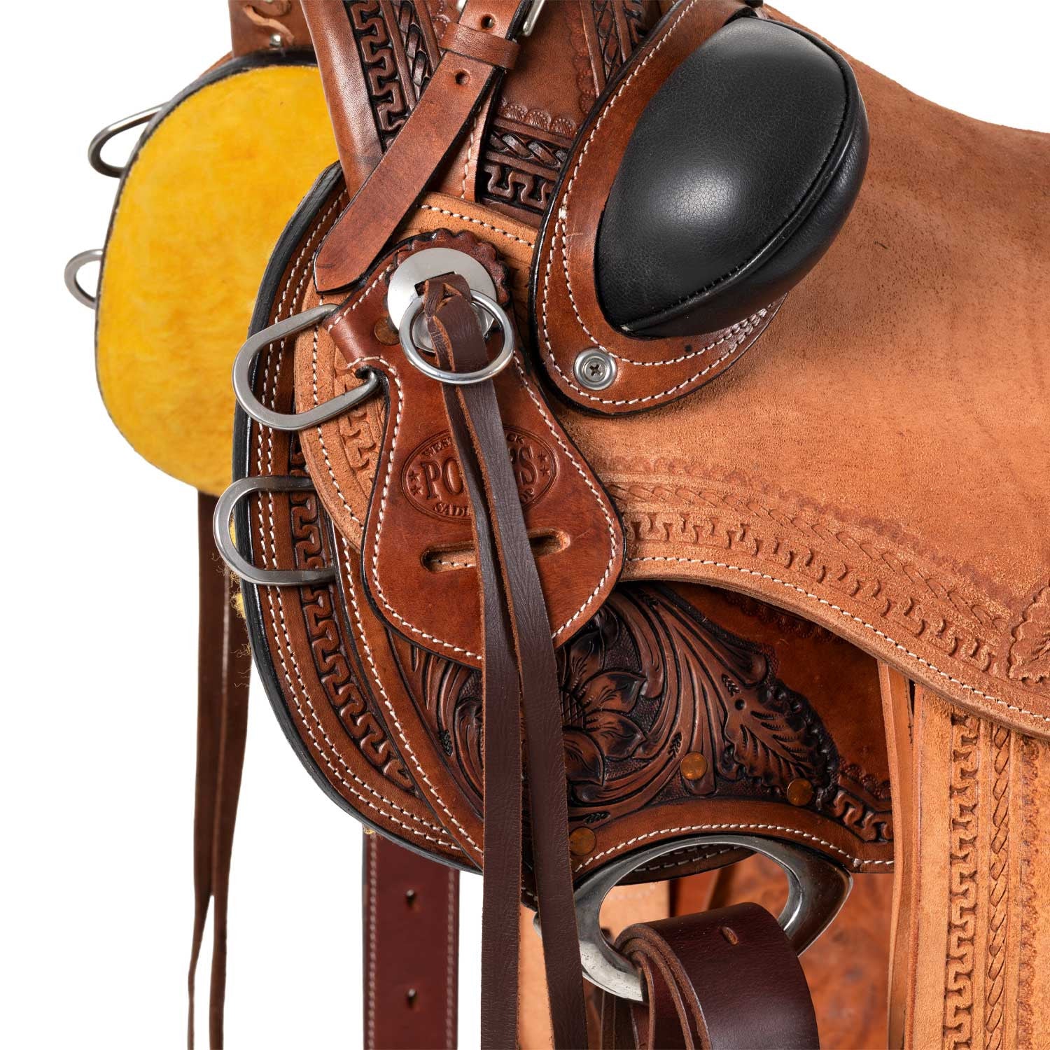 Silla wade western apache con cinchuelo trasero Pool's - Chestnut/Natural