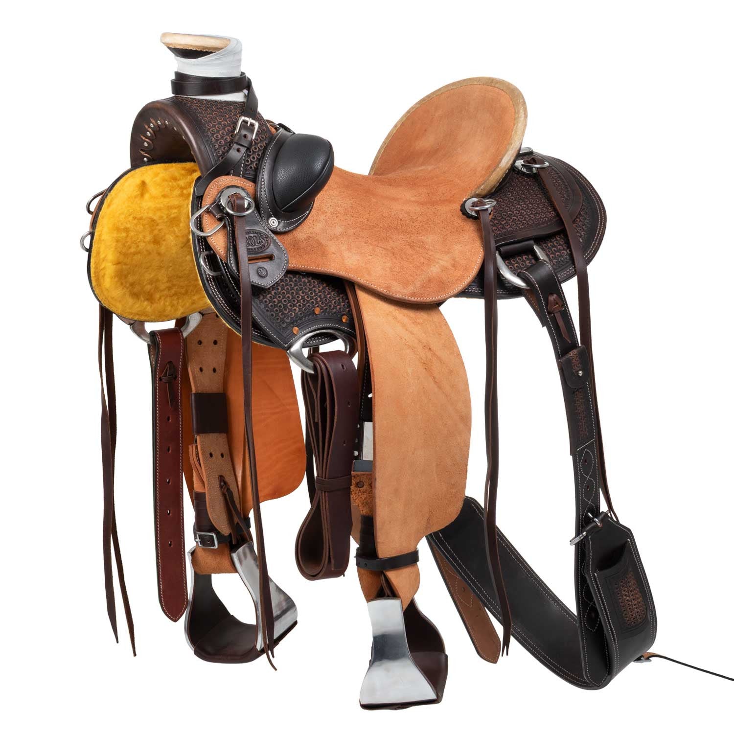 Silla Wade western dusty con cinchuelo trasero Pool's