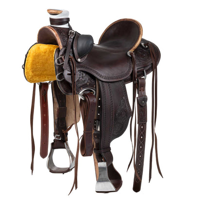 Silla western wade ranch flower tooling saddle Pool's