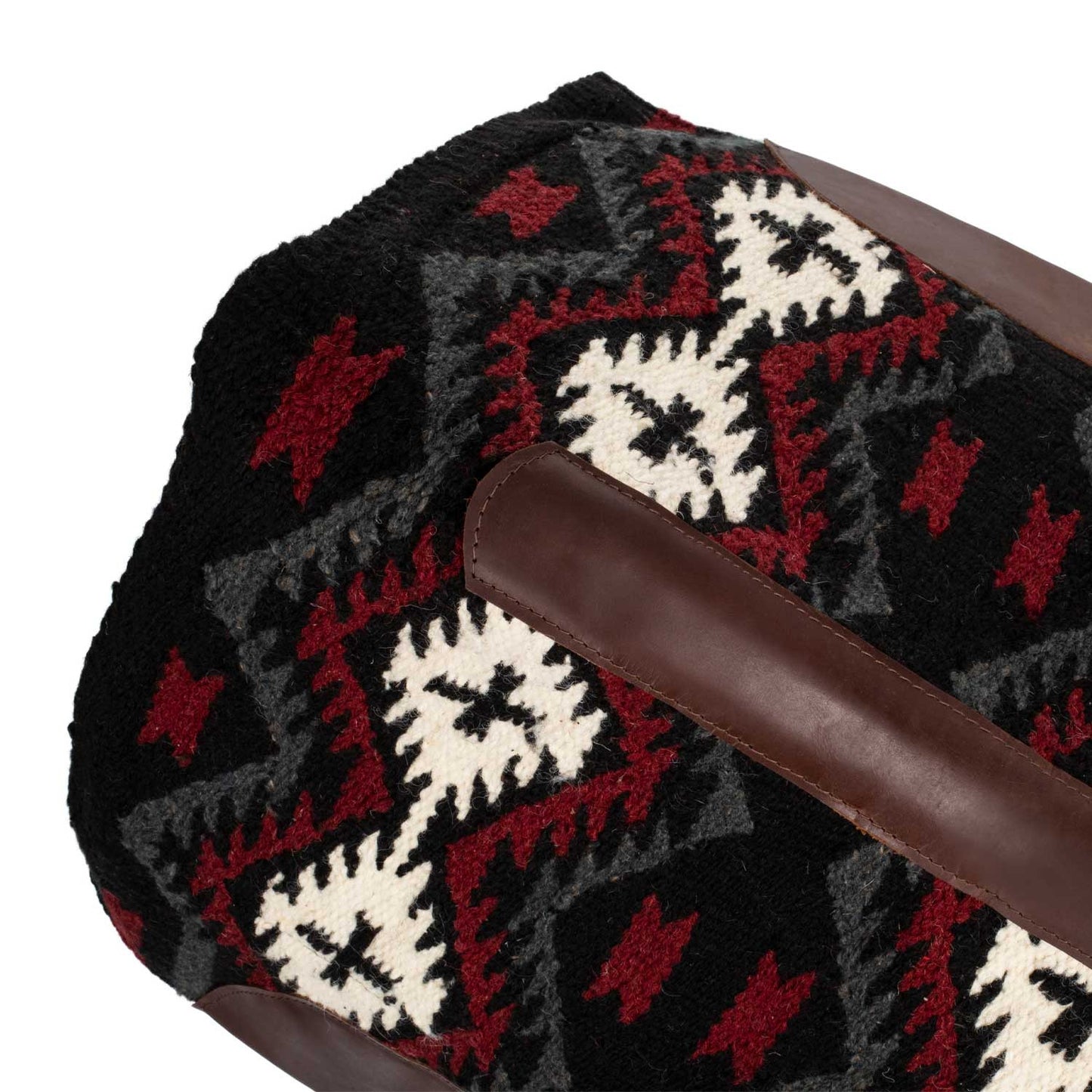 Mantilla New Zealand wool felt padding 34x36 Pool's - Black/Grey/Red