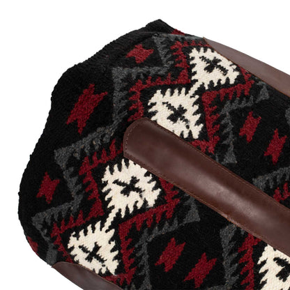 Mantilla New Zealand wool felt padding 34x36 Pool's - Black/Grey/Red