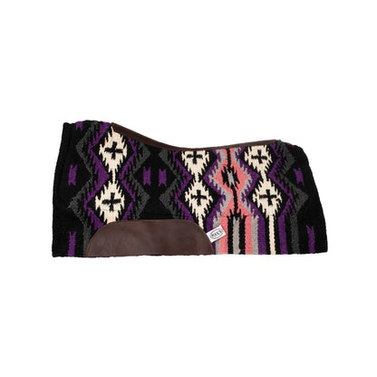 Mantilla New Zealand wool felt padding 34x36 Pool's - Violet/Black/Pink