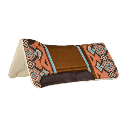 Silla western con relleno de lana sintética Pool's - Brown/Orange