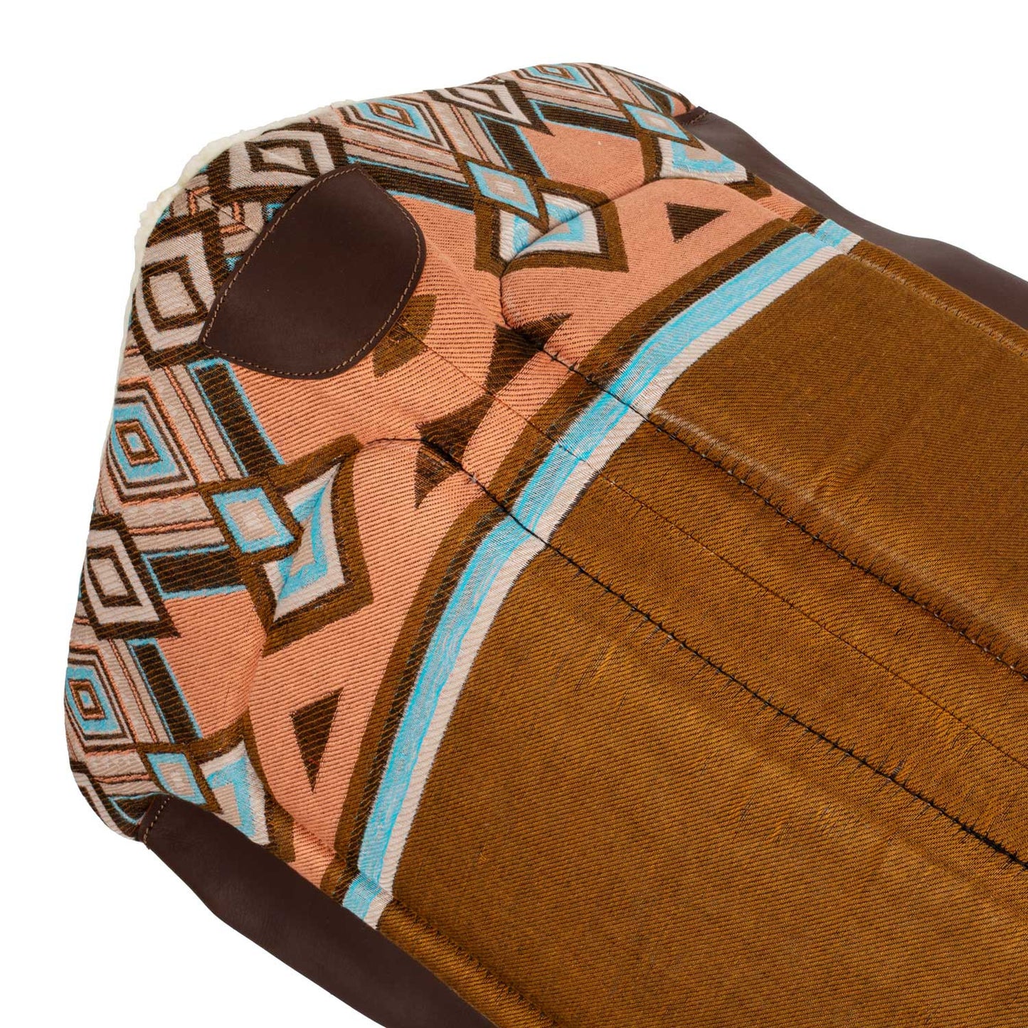 Silla western con relleno de lana sintética Pool's - Brown/Orange