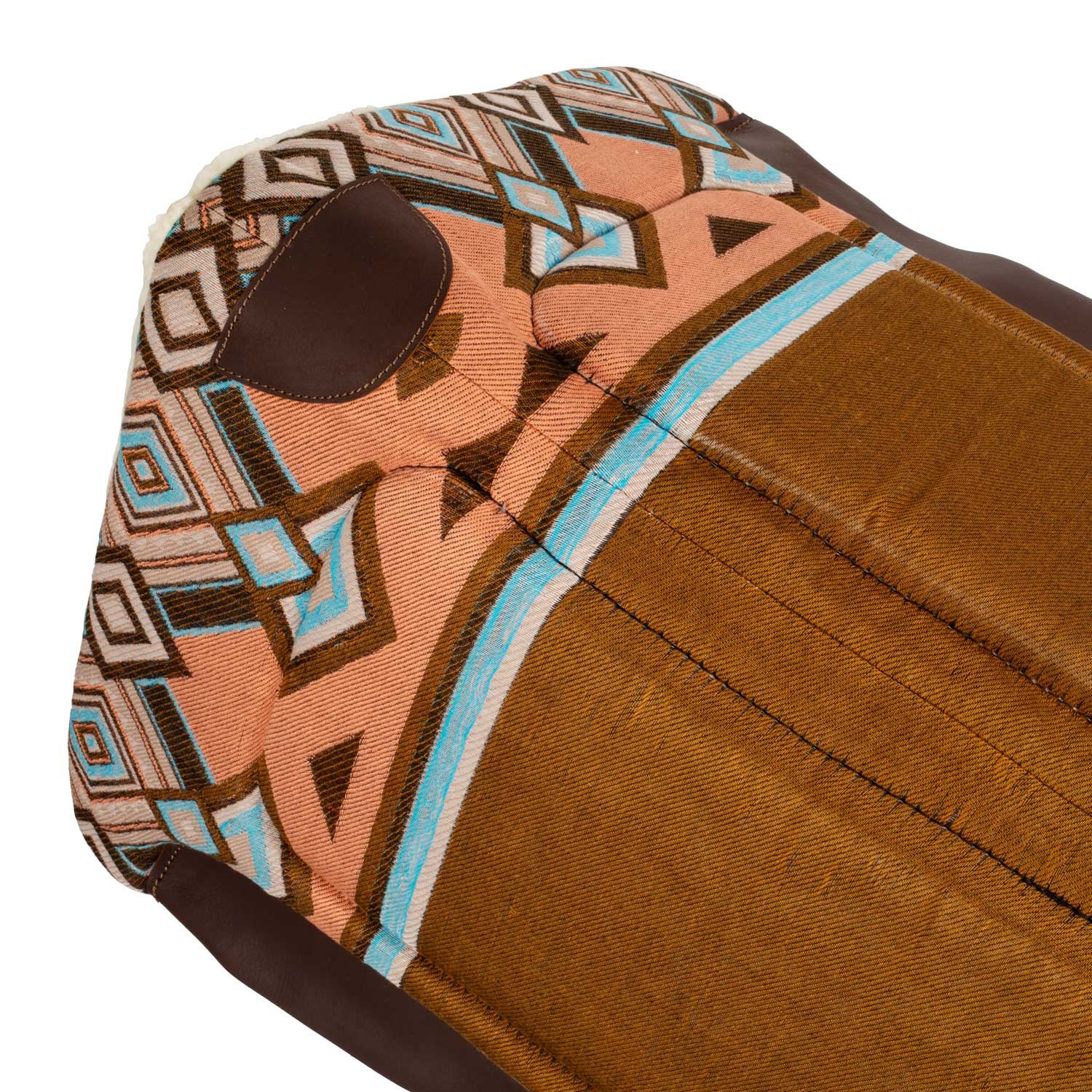 Silla western con relleno de lana sintética Pool's - Brown/Orange
