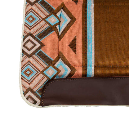 Silla western con relleno de lana sintética Pool's - Brown/Orange