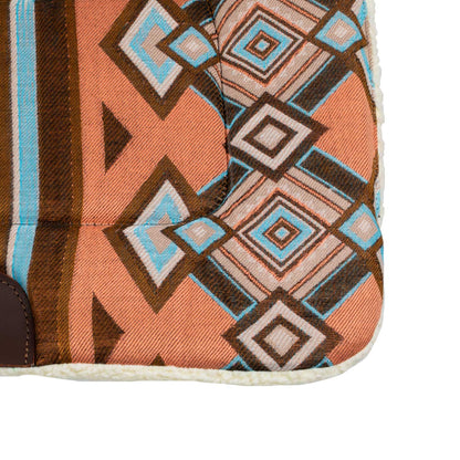 Silla western con relleno de lana sintética Pool's - Brown/Orange