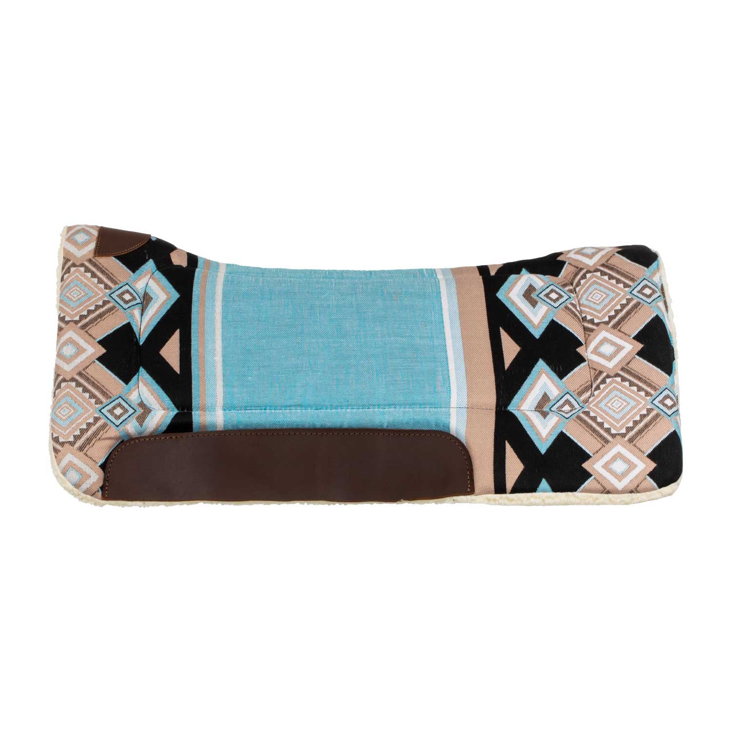Silla western con relleno de lana sintética Pool's - Light Blue/Black