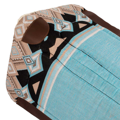 Silla western con relleno de lana sintética Pool's - Light Blue/Black