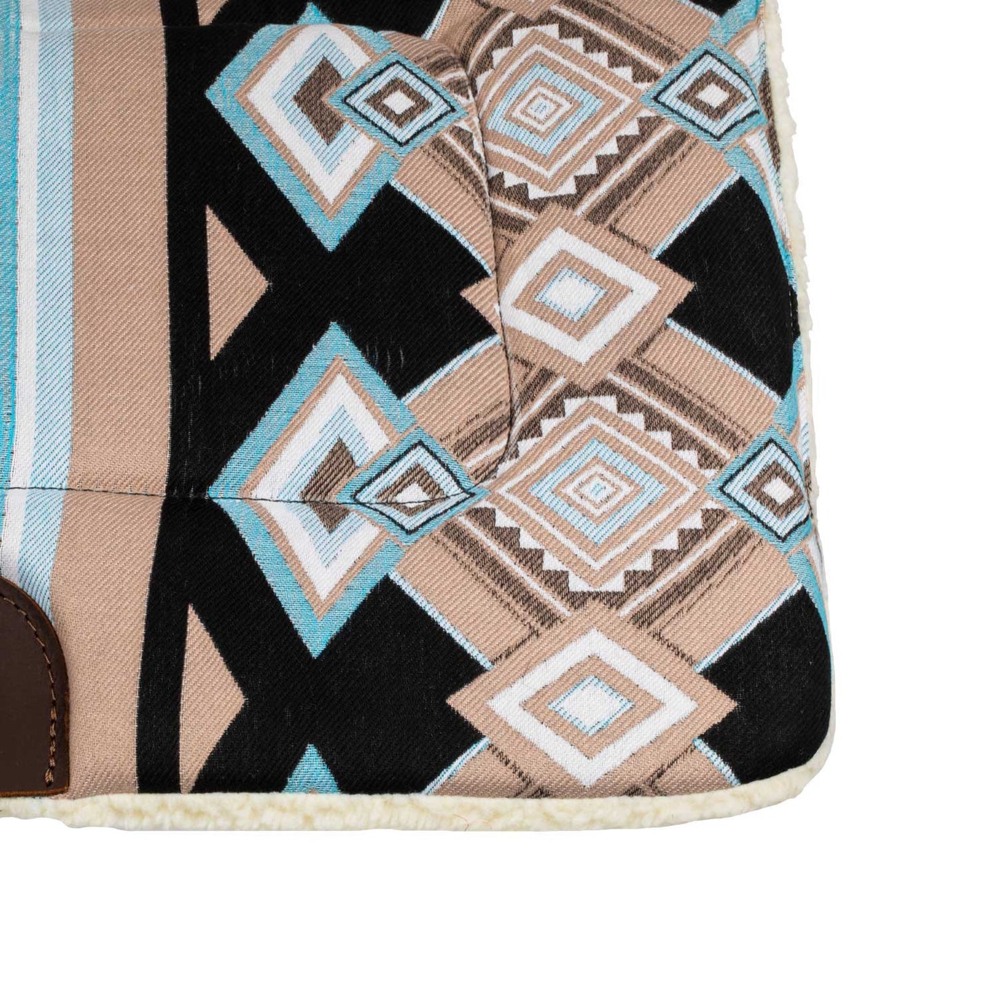 Silla western con relleno de lana sintética Pool's - Light Blue/Black
