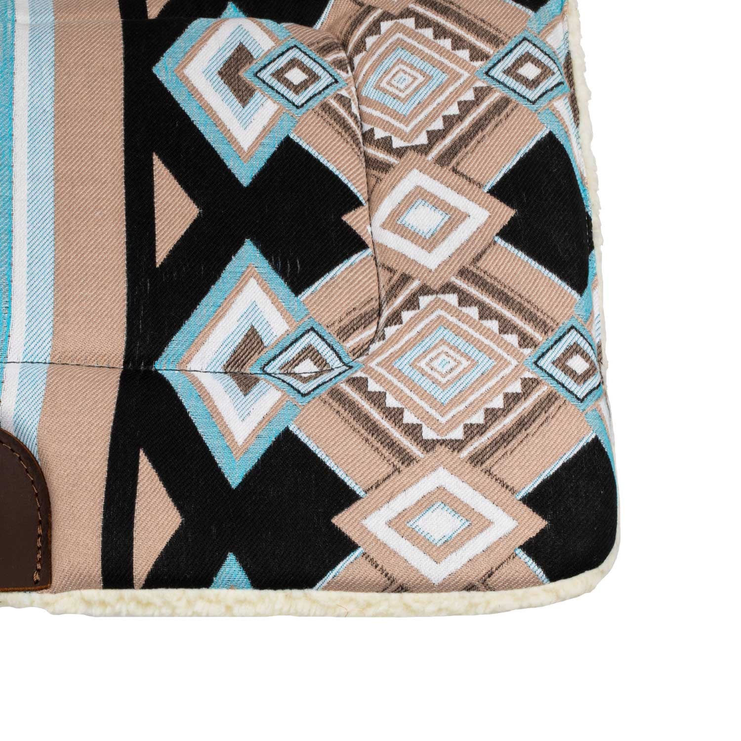 Silla western con relleno de lana sintética Pool's - Light Blue/Black