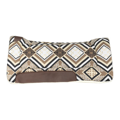 Manta Dakota western con relleno de lana ecológica Pool's - Grey/Brown/Gold