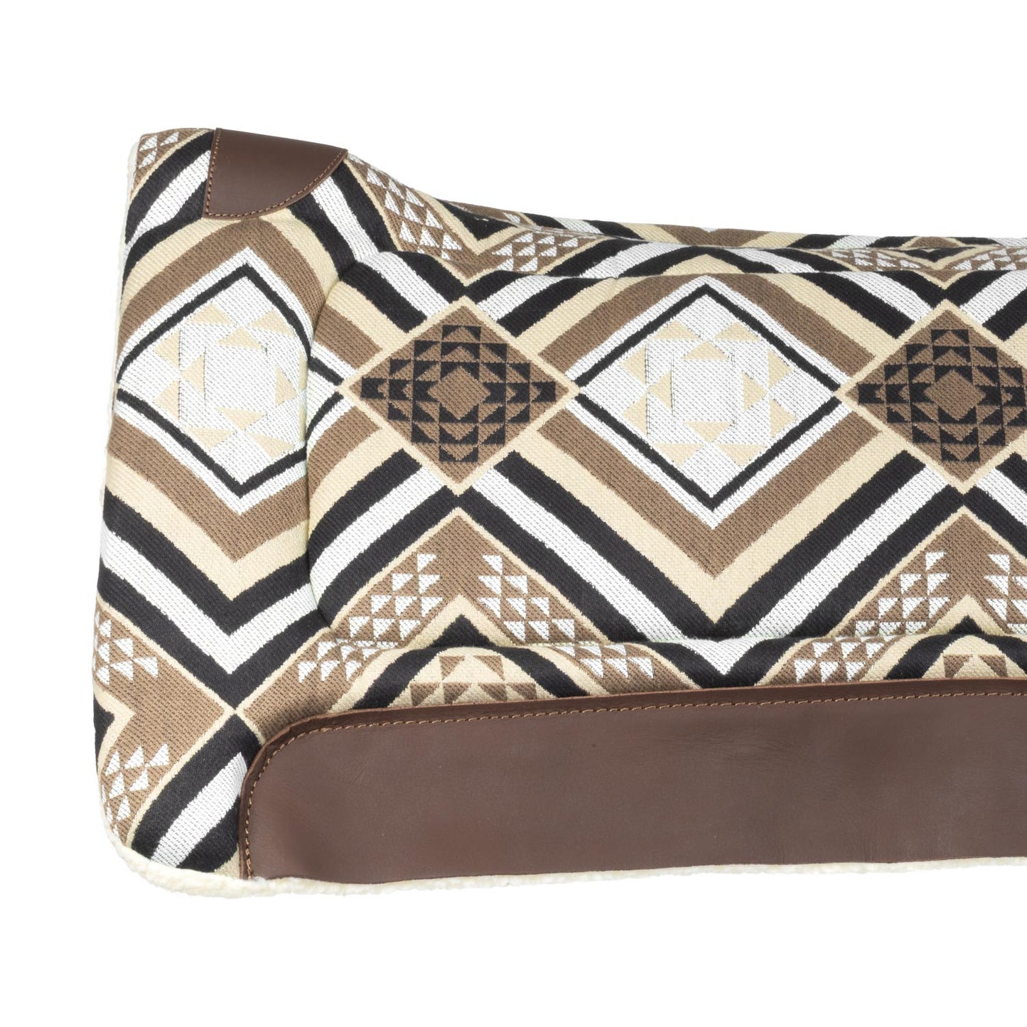 Manta Dakota western con relleno de lana ecológica Pool's - Grey/Brown/Gold
