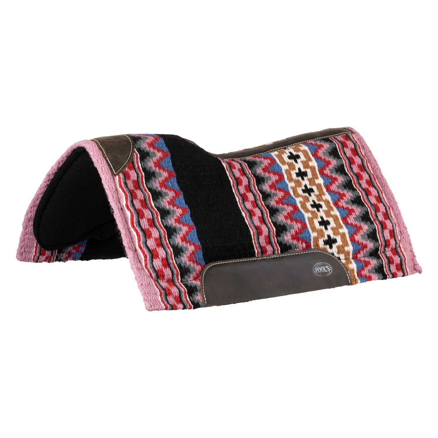 Sudadera de lana con base de fieltro Pool's - Black/Pink/Red