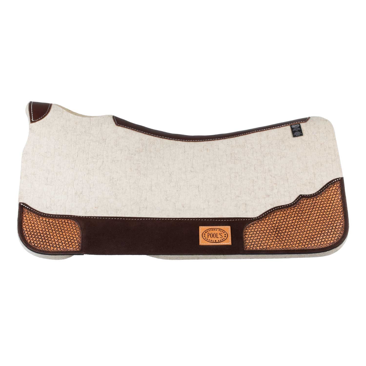 Manta de fieltro para silla western Pool's - Marrón
