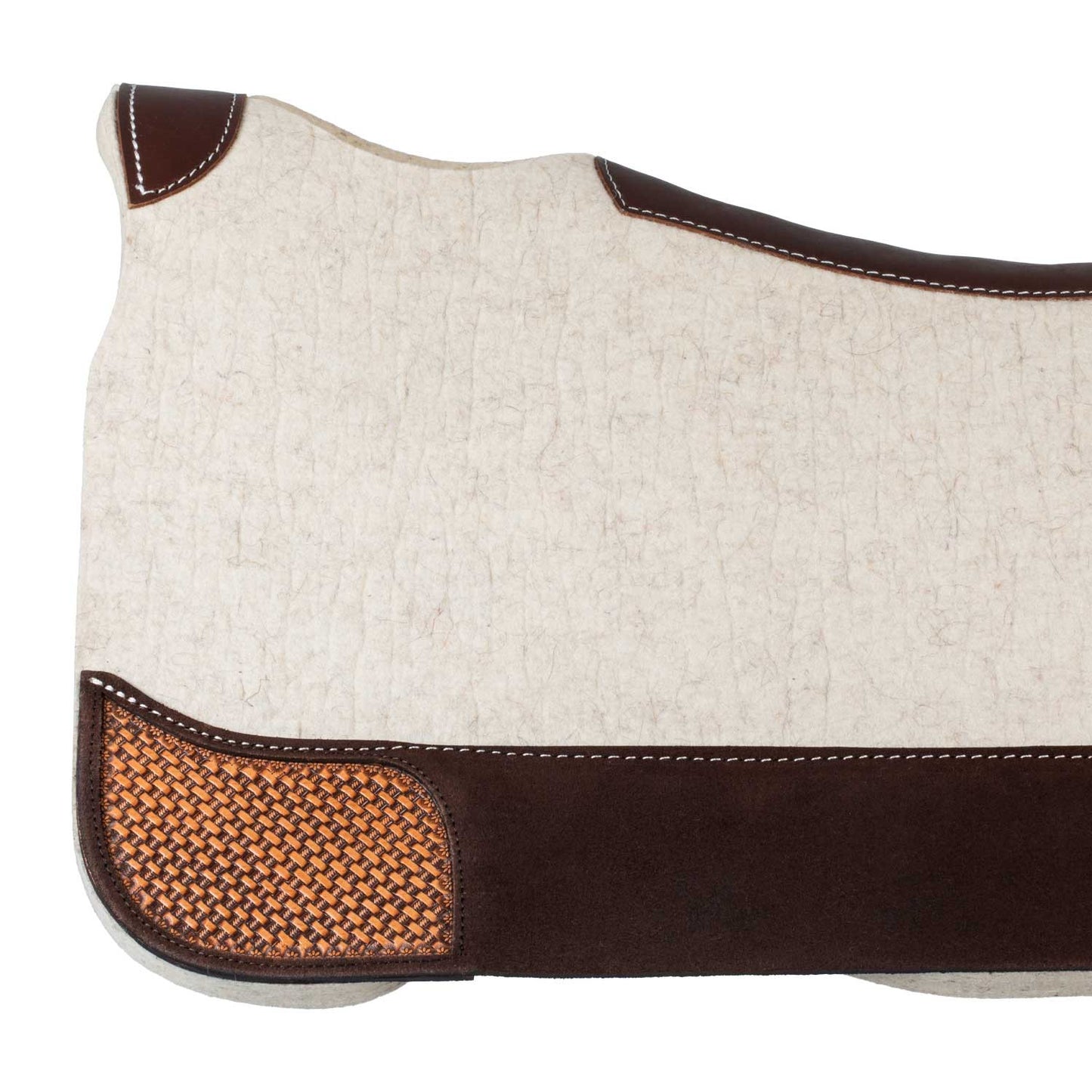 Manta de fieltro para silla western Pool's - Marrón