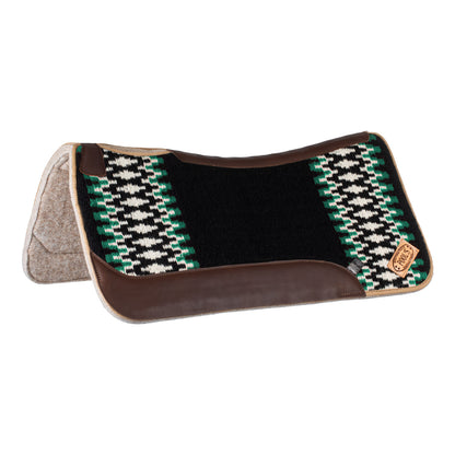 Mantilla western Pool's - Black/White/Green