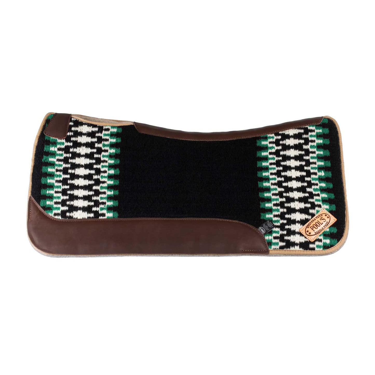 Mantilla western Pool's - Black/White/Green