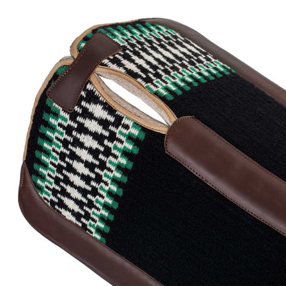 Mantilla western Pool's - Black/White/Green