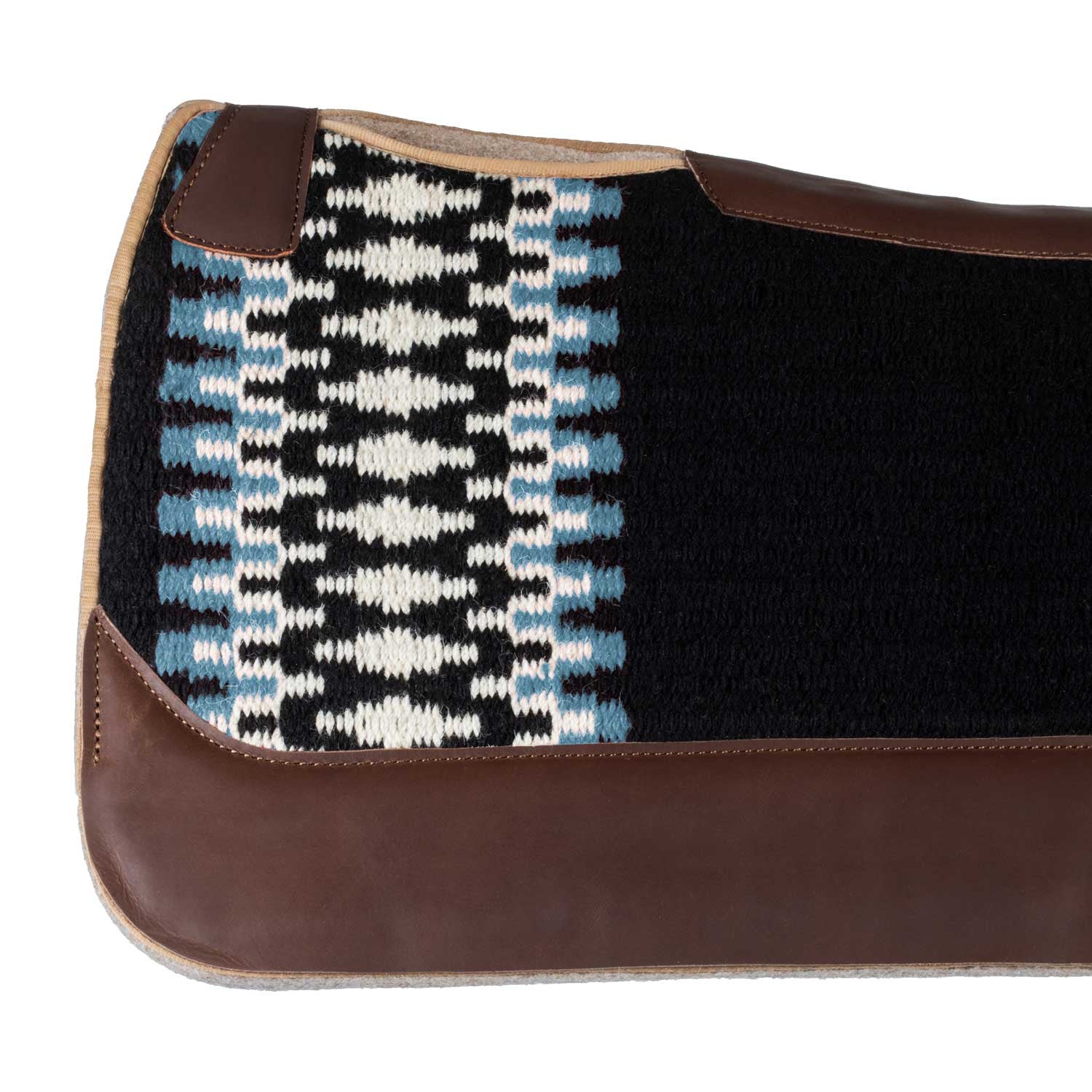 Mantilla western Pool's - Black/White/Light Blue