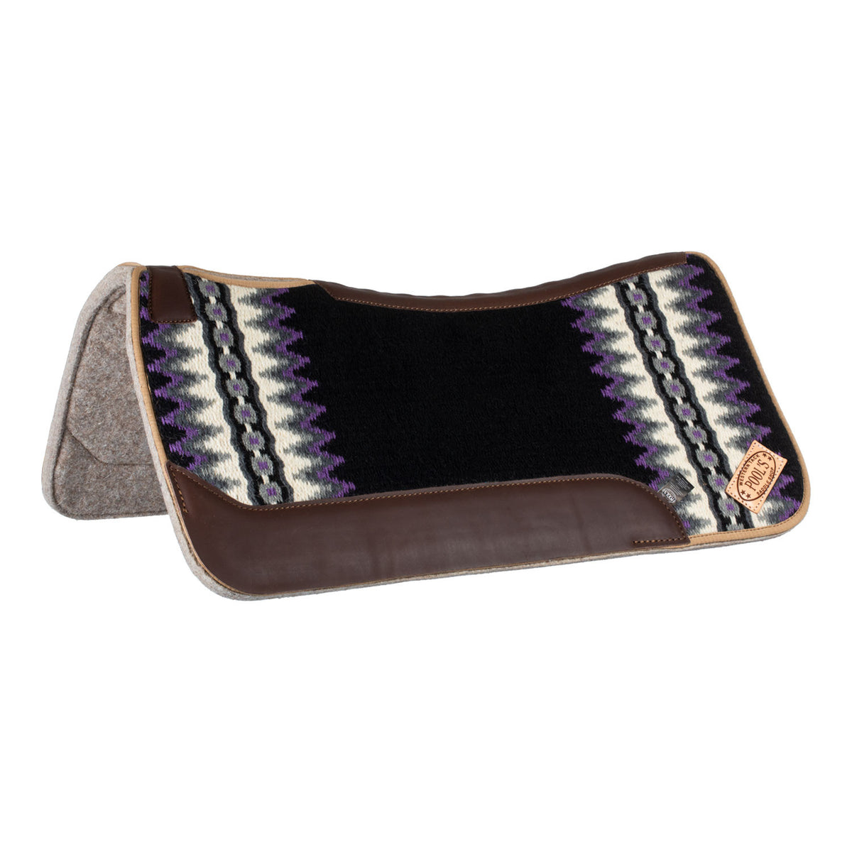 Mantilla western Pool's - Black/White/Purple