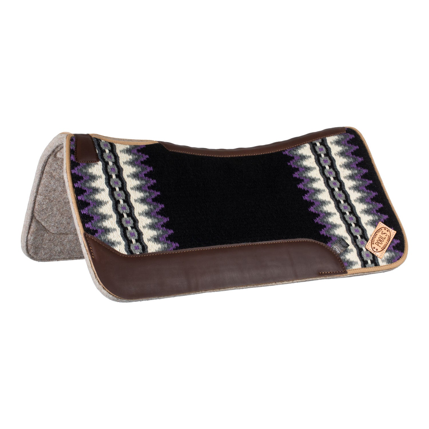 Mantilla western Pool's - Black/White/Purple