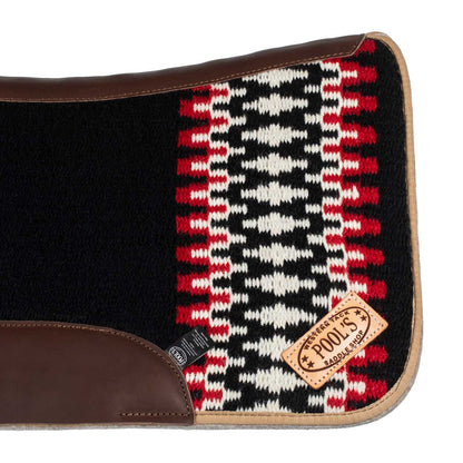 Mantilla western Pool's - Black/White/Red