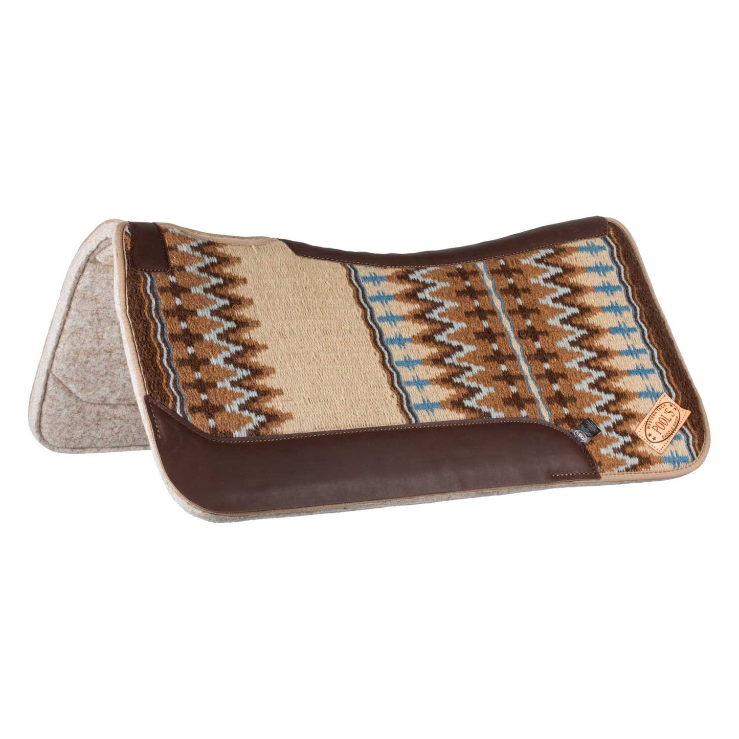 Mantilla western anatómica Pool's - Beige/Light Blue