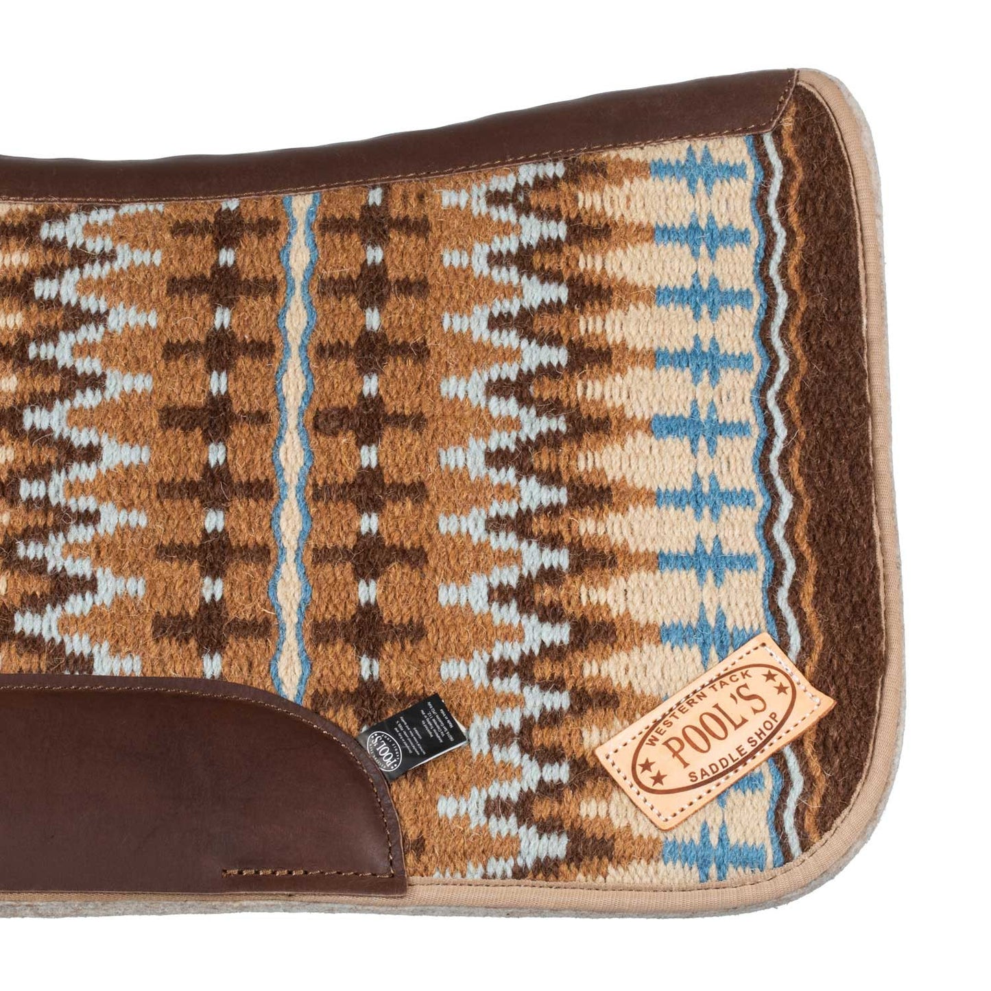 Mantilla western anatómica Pool's - Beige/Light Blue